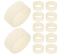 FONDOTIN Pinces à Bougies Coniques en Silicone 20 Pièces Beige Accessoires pour Socles de Bougies Inserts de Maintien Anneaux de Préhension pour Décor Intérieur