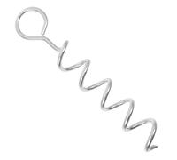 FONDOTIN Piquet D’Attache Spiralé pour Chien Robuste en Métal Poignée, Piquets De Sol pour Extérieur, Ancre De Terre pour L’enclos De Jardin, Fixation D’Attache Polyvalente pour Chien en Plein Air