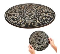 FONDOTIN Planche de Radiesthésie Bois Taille L avec Pendule Décoration Spirituelle et Messages Clairs pour Divination et