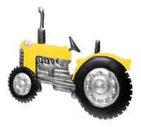 FONDOTIN Plaque Murale Décorative Tracteur en Fer Forgé Jaune, Ornement Mural 3d Artisanal pour Décoration Intérieure et Extérieure Jardin, Accessoire Décoratif Vintage pour Patio