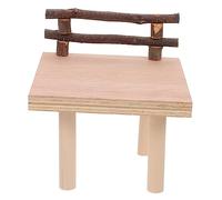 FONDOTIN Plateformes Debout pour Hamsters Plateforme De Clôture en Bois Cage pour Petits Animaux Jouet Environnement