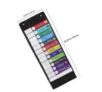 FONDOTIN Pochette de Calendrier Mural avec Compartiments Oxford Transparent Poche Organisation pour Planning Quotidien Suspendue pour Maison et Salle de Classe Rangement Pratique pour