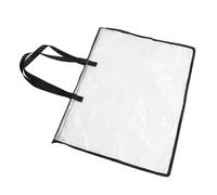 FONDOTIN Pochette de Rangement Transparente pour Portfolio Artiste Porte-Affiches à Fermeture Éclair avec Poignée pour Posters et Dessins