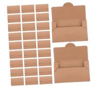FONDOTIN Pochettes en Papier pour Cartes Lot de 50 Pochettes Taille Standard Protection de Bande Magnétique Organiseur pour Cartes de Crédit pour et Identité