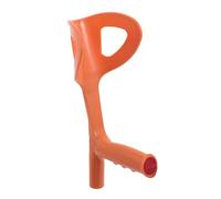 FONDOTIN Poignée de Remplacement pour Canne 22 Mm en Plastique Orange, Tête de Coude Ergonomique pour Soutien du Bras, Accessoire pour Mobilité et Randonnée, Adaptée aux Béquilles et