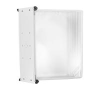 FONDOTIN Porte-brochures Mural 10 Pochettes A4 Blanc Organiseur Mural de Documents en Plastique pour Bureau pour Classement et Affichage Professionnel