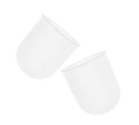 FONDOTIN Porte-Brosse de Toilette en Plastique Support de Rangement Gobelet pour Brosse Compact pour Salle de Bain Ensemble de 2 Pièces