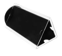 FONDOTIN Porte-Menu Rotatif en Acrylique 3 Faces Triangulaire 185X105 MM Support D’Affichage de Table Rotation 360° Porte-Étiquette Polyvalent pour Restaurant et Café