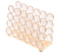 FONDOTIN Porte-serviettes Cristal Doré Style Nordique Distributeur Vertical Stable pour Cuisine et Bureau Support Papier Essuie-main Élégant et Gain de Place