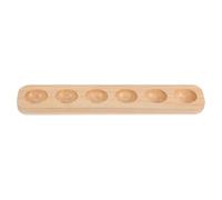 FONDOTIN Porte-œufs en Bois Rustique 6 Compartiments pour Rangement et Hygiénique des Œufs sur Plan de Travail ou Réfrigérateur