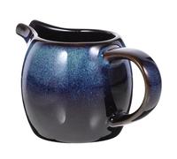 FONDOTIN Pot à Lait Céramique avec Bec Verseur et Poignée Crémier Élégant pour et Sauces pour Thé Cafés et Réunions Familiales Couleur Bleu Écaillé