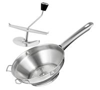 FONDOTIN Presse Purée Manuel Acier Inoxydable Presse Pomme de Terre avec Poignée Antidérapante Moulin à Purée Polyvalent pour Fruits et Légumes Outil de Cuisine sans Électricité et Facile