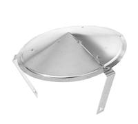 FONDOTIN Protecteur De Cheminée Acier Inoxydable Couvercle Pluie Toit Anti-Infiltration avec Drainage Rapide Capuchon sans Outils pour Cheminée Et Bouches Évent