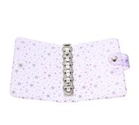 FONDOTIN Protège Cahier Transparent avec Rabat Couverture Reliure PVC Légère et Résistante pour Agenda Personnel Classeur Organiseur Pratique pour Bureau et École Modèle Étoiles