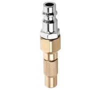 FONDOTIN Raccord Mâle de Gonflage Fileté Eu Connecteur Rapide pour Compresseur D’Air Buse D’Air à Dégagement Rapide Compatible Pneus Voiture Vélo et Planche à Pagaie Accessoire Robuste