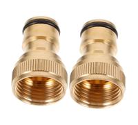 FONDOTIN Raccords Rapides de Tuyau D'arrosage 1/2 Pouce à Filetage Interne pour Robinet, Lot de 2 Pièces, Connecteurs Femelles pour Jardin, Plomberie Polyvalente et Étanche