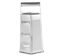 FONDOTIN Râpe Multifonction en Acier Inoxydable 6 Faces Argentée Coupe-Légumes et Fruits Ustensile Cuisine Professionnel Réutilisable Facile à Nettoyer Outil de Coupe Polyvalent