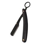 FONDOTIN Rasoir Droit Vintage Acier Inoxydable avec Support Pliable Bois Rasoir Manuel Portable pour Barbe Coupe Précise pour Rasage Humide et Coiffure Outil Professionnel pour Hommes et