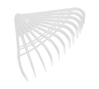 FONDOTIN Râteau à Feuilles et Aiguilles de Pin Petit Taille pour Jardinage, Plastique Renforcé 12 Dents Souples, Outil Polyvalent pour Pelouse, Désherbage et Plantation, Résistant et Léger