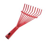 FONDOTIN Râteau de Jardin Robuste en Acier à Neuf Dents Tête de Râteau sans Manche Outil de Nettoyage et d'Ameublissement du Sol pour Feuilles Mortes et Pelouse