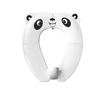 FONDOTIN Réducteur De Toilette Pliable Pour Garçon Fille Siège Apprentissage De Propreté Blanc Conception Adorable Et Sécurisée Avec Poignées Antidérapantes Pour Et