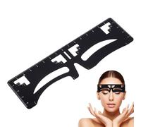 FONDOTIN Règle à Sourcils Inoxydable pour Maquillage Outil de Positionnement à Trois Points Réutilisable Guide Précis pour Sourcils Naturels et Équilibrés Adapté Aux Femmes et