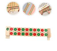 FONDOTIN Règle Bois pour Décomposition Numérique Éducatif Montessori pour Apprentissage des Additions et Soustractions Outil Pédagogique pour Garçon Fille