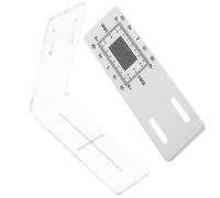 FONDOTIN Règle de Mesure des Fissures en Acrylique Portable 30 Cm, Règle D'échelle pour Largeur de Fissure, Outil de Suivi Précis pour Murs et Construction, Adaptée aux Travaux de Bâtiment