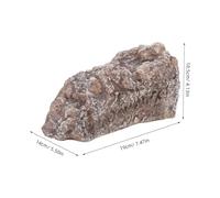 FONDOTIN Rock Animal Hideout Cave for Reptiles and Fish Resin Shelter with Realistic Natural Appearance Stress Reducing Secure Retreat for Betta Shrimp Lizards