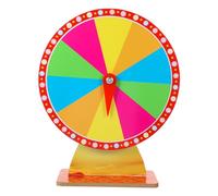 FONDOTIN Roulette Wheel de Fortune Effaçable pour Jeux de Fête Interactifs DIY Roue de Tirage Au Sort Portable pour Événements Familiaux et Carnaval