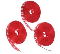FONDOTIN Ruban de Satin Rouge de Cœur 9mm, Lot de 3 Rouleaux de 4,5m pour Emballage Présent Saint-valentin, Fête des Mères et Mariage, Ruban de Bordure Décoratif pour Loisirs Créatifs