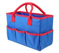 FONDOTIN Sac de Rangement Multifonctionnel Bleu pour Outils de Jardinage et Cosmétiques Pochette Pratique Légère pour Usage Quotidien et Organisation Polyvalente