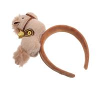 FONDOTIN Serrage-tête Cheval du Zodiaque Chinois Café en Velours - Accessoire Cheveux Festival Léger pour Nouvel An Lunaire 2026 - Bandeau Feng Shui pour Fête Costumée et Présents