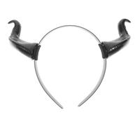 FONDOTIN Serre-tête Corne Buffle Imitation Ox Horn Hairband Décor Festif Unisexe Costume Carnaval