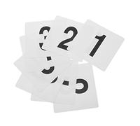 FONDOTIN Set de Cartes Numérotées Plastique Numéros de Table Mariage Réutilisables pour Signalétique de Siège Cartes Place Résistantes et