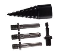 FONDOTIN Set de Forets à pour Fendeuse Acier Au Haute Foret de Fendage pour Bûches Compatible Perceuse Électrique et Usure Adapté à Chêne et Usage Durable