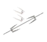 FONDOTIN Set de Fourchettes Rotatives Acier Inoxydable pour Rôtissoire Barbecue Four et Friteuse à Air Fourchettes à Poulet Viande et Volaille