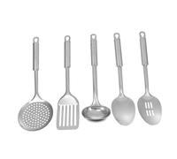 FONDOTIN Set Ustensiles de Cuisine Acier Inoxydable Ergonomique Adapté pour Cuisine Domestique