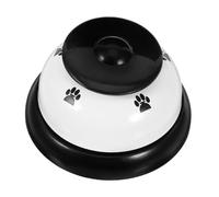 FONDOTIN Sonnette Chocs ou pour Son et Chat Métal Chien en Noir Clair aux Fort, Résistante Dressage Cuisine ou Accueil Hôtelier