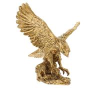 FONDOTIN Statue Aigle Résine Élégante Décorative pour Bureau et Entrée Sculpture Puissance et Liberté Ornement Bureau et Maison Figurine Moyen Modèle