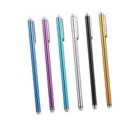 FONDOTIN Stylet Capacitif pour Écran Tactile, Kit De 6 Stylos Tactiles Sensibles, Embouts en Tissu Détachables, Taille Compacte, Léger Et Portable, pour Smartphone Et Tablette, Coloris Mixtes