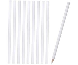 FONDOTIN Stylo à Pointe D'ongle en Bois 10 Pcs Blanc, Outils à Points pour Manucure, Sélecteur de Strass Précis, Usage Professionnel et Personnel, Nail Art Décoratif, Création de Motifs