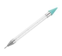 FONDOTIN Stylo Pointillage Ongles Double Embout Outil Nail Art Dotting Pen avec Sélecteur Cristaux et Pointe Cire Stylo Manucure Pratique Acrylique pour Création Ongles Personnalisée