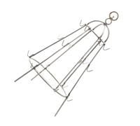 FONDOTIN Support Barbecue INOX Acier Inoxydable avec Crochets Rack Suspendu pour Griller Extérieur Pratique pour Camping et Pique