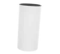 FONDOTIN Support De Bloc De Coupe Multifonction En Matériau Résistant, Porte-couteaux Cuisine Blanc, Compact Et Imperméable, Pour Rangement Domestique Et Organisation De Comptoir,