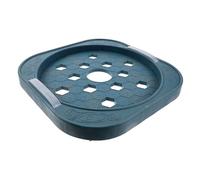 FONDOTIN Support de Bouteille de Gaz Rond Inoxydable avec roulettes Plateau Mobile Résistant pour Bonbonne de Gaz Butane et Propane Base Stable pour Cuisine et Barbecue