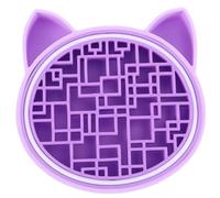 FONDOTIN Support De Brosse à Récurer Maquillage Taille Moyenne Silicone Violet De Chat Nettoyage Pinceaux Visage Présent Beauté
