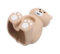 FONDOTIN Support de Chargeur Montre Silicone Ours Mignon Station de Recharge Verticale pour Bureau et Maison Socle de Chargement Compact pour Montres Smartwatch