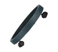 FONDOTIN Support de Pot de Fleurs Mobile avec roulettes Base Ronde Robuste pour Pots Larges Chariot à Fleurs pour Intérieur et Extérieur Design Élégant et Mobilité
