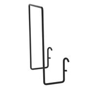 FONDOTIN Support Mural pour Panneau Perforé Noir Multifonction, Étagère Suspendue en Fer, Accessoires de Rangement pour Outils et Ustensiles, Organiseur Maison et Bureau, Porte-clés